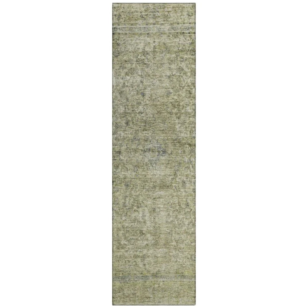 LOOMLAN Rugs Felissae Green Washable Indoor-Outdoor Rug