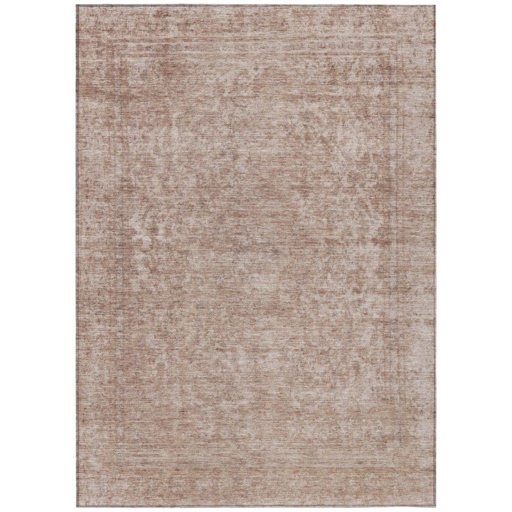 LOOMLAN Rugs Felissae Orange Washable Indoor-Outdoor Rug