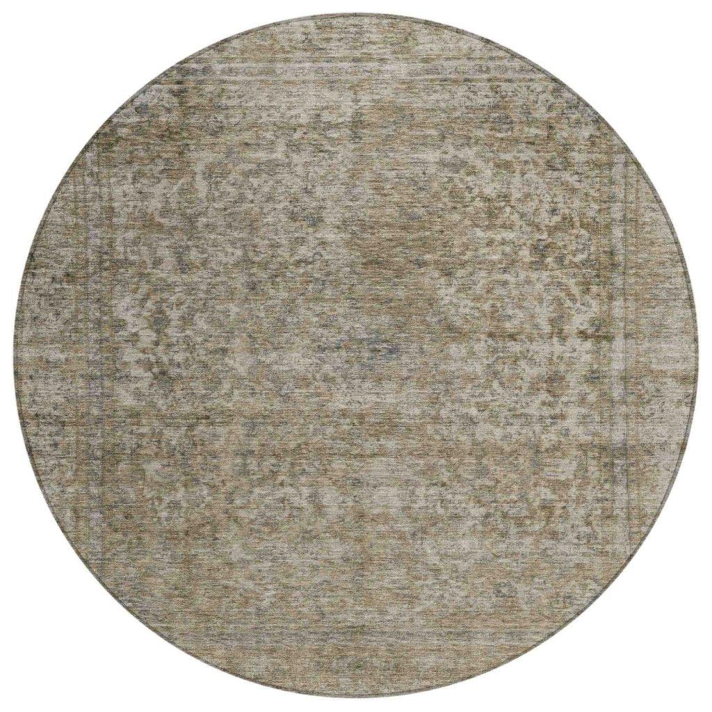 LOOMLAN Rugs Felissae Pewter Washable Indoor-Outdoor Rug