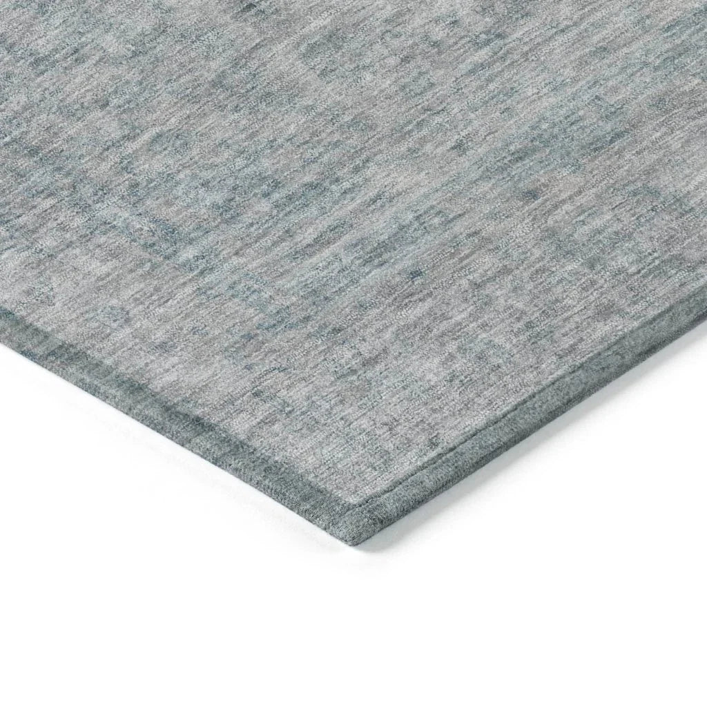 LOOMLAN Rugs Felissae Silver Washable Indoor-Outdoor Rug