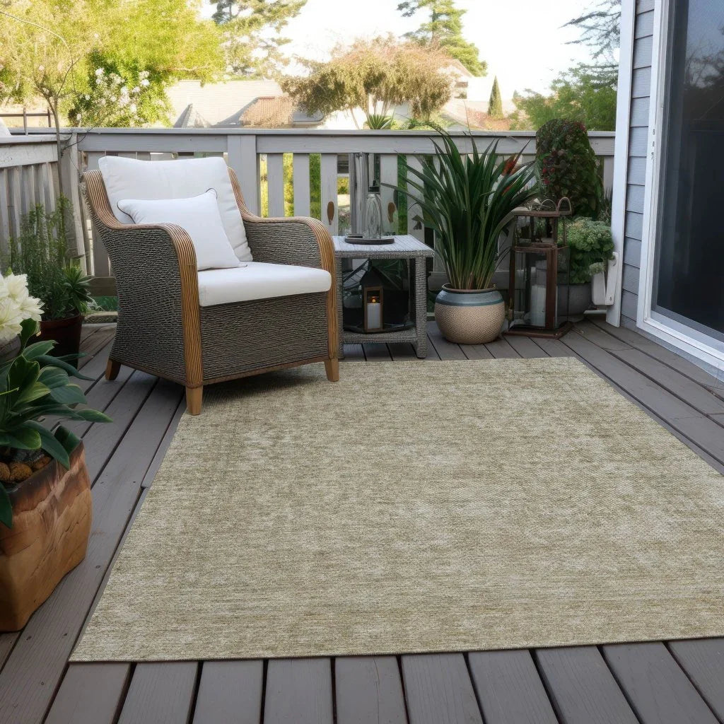 LOOMLAN Rugs Felissae Tan Washable Indoor-Outdoor Rug