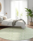 LOOMLAN Rugs Fernalis Green Washable Indoor-Outdoor Rug