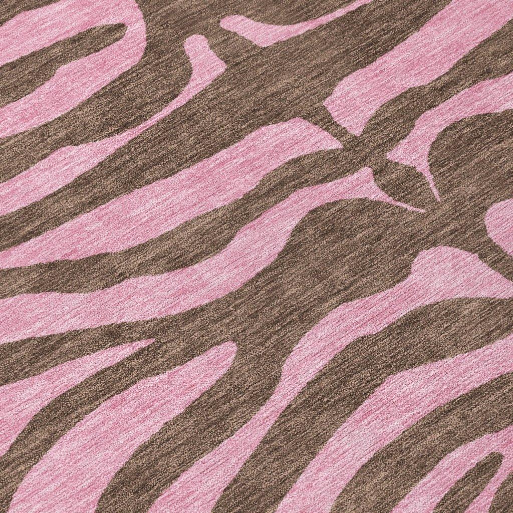 LOOMLAN Rugs Fernelle Brown Washable Indoor-Outdoor Rug