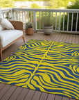 LOOMLAN Rugs Fernelle Gold Washable Indoor-Outdoor Rug