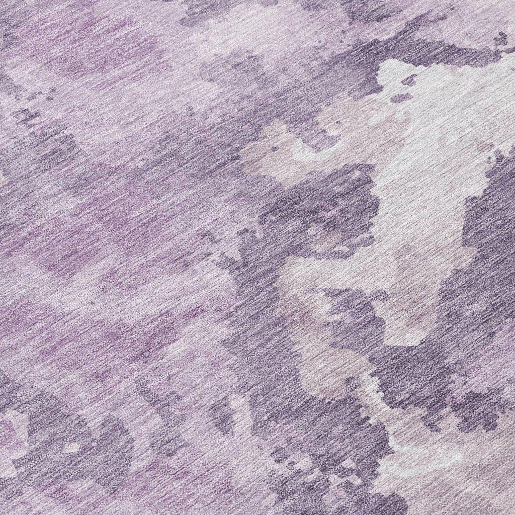 LOOMLAN Rugs Ferren Purple Washable Indoor-Outdoor Rug