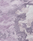 LOOMLAN Rugs Ferren Purple Washable Indoor-Outdoor Rug