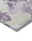 LOOMLAN Rugs Ferren Purple Washable Indoor-Outdoor Rug