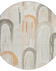 LOOMLAN Rugs Feylinne Ivory Washable Indoor-Outdoor Rug