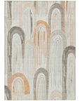 LOOMLAN Rugs Feylinne Ivory Washable Indoor-Outdoor Rug