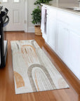 LOOMLAN Rugs Feylinne Ivory Washable Indoor-Outdoor Rug