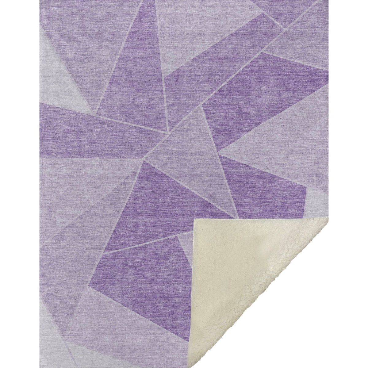 Gentle Waves Lilac Washable Indoor-Outdoor Rug