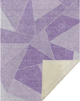 Gentle Waves Lilac Washable Indoor-Outdoor Rug