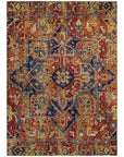 Oriental Paprika Washable Indoor-Outdoor Rug