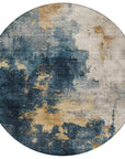 LOOMLAN Rugs Fibra Blue Washable Indoor-Outdoor Rug
