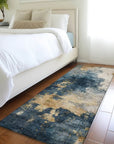LOOMLAN Rugs Fibra Blue Washable Indoor-Outdoor Rug