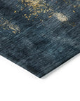 LOOMLAN Rugs Fibra Blue Washable Indoor-Outdoor Rug