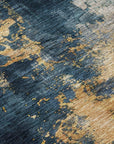 LOOMLAN Rugs Fibra Blue Washable Indoor-Outdoor Rug