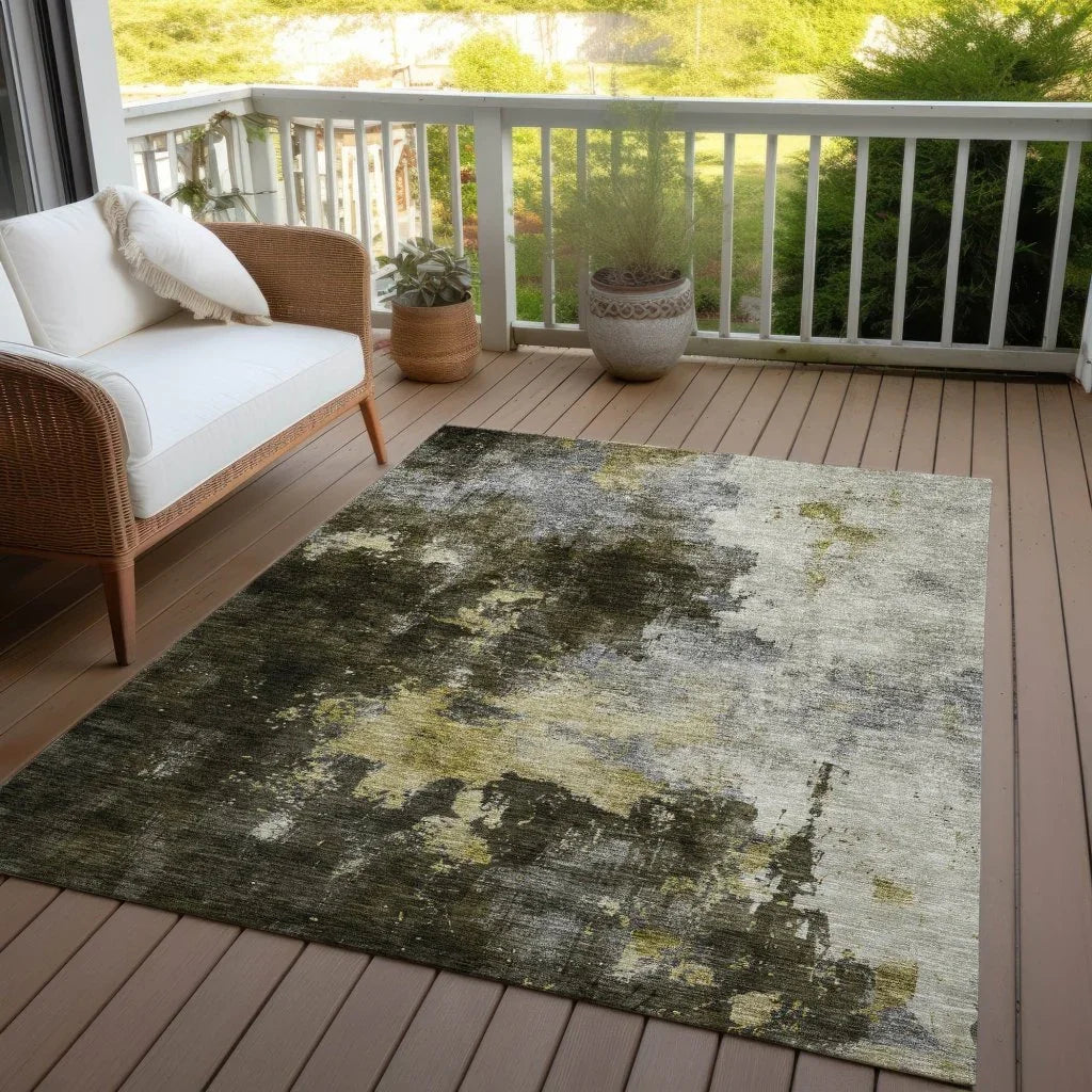 LOOMLAN Rugs Fibra Brown Washable Indoor-Outdoor Rug