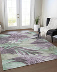 LOOMLAN Rugs Filone Purple Washable Indoor-Outdoor Rug