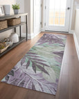 LOOMLAN Rugs Filone Purple Washable Indoor-Outdoor Rug