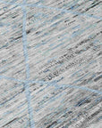 LOOMLAN Rugs Flamara Blue Washable Indoor-Outdoor Rug