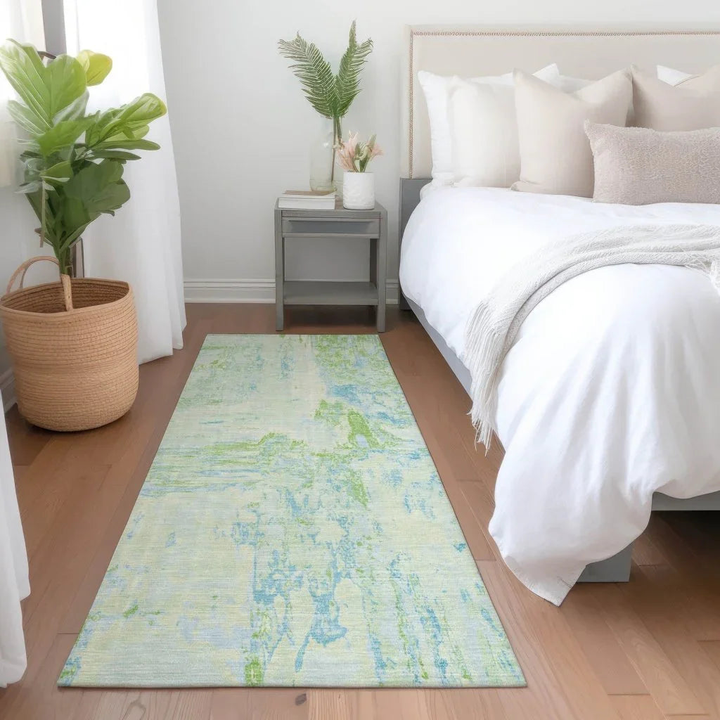 LOOMLAN Rugs Floraé Green Washable Indoor-Outdoor Rug
