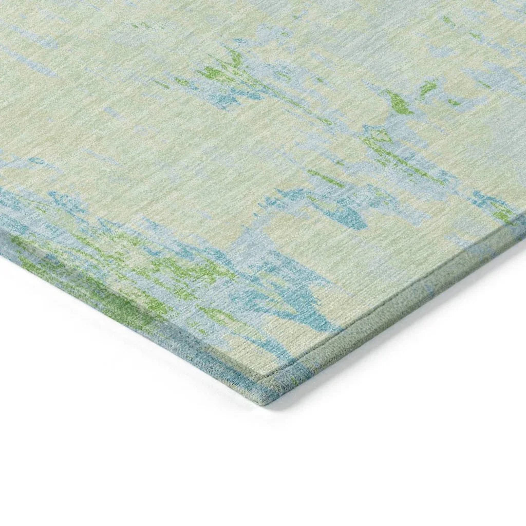 LOOMLAN Rugs Floraé Green Washable Indoor-Outdoor Rug