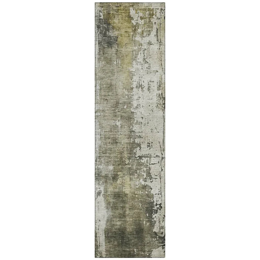 LOOMLAN Rugs Fyerra Gray Washable Indoor-Outdoor Rug