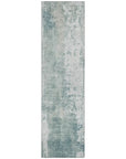 LOOMLAN Rugs Fyerra Teal Washable Indoor-Outdoor Rug