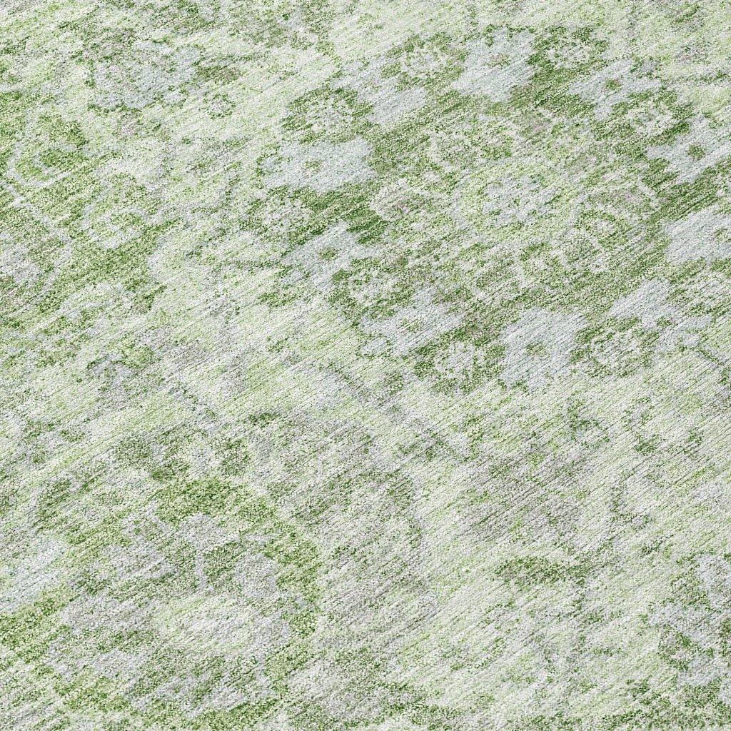 LOOMLAN Rugs Geneva Green Washable Indoor-Outdoor Rug