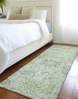 LOOMLAN Rugs Geneva Green Washable Indoor-Outdoor Rug