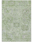 LOOMLAN Rugs Geneva Green Washable Indoor-Outdoor Rug