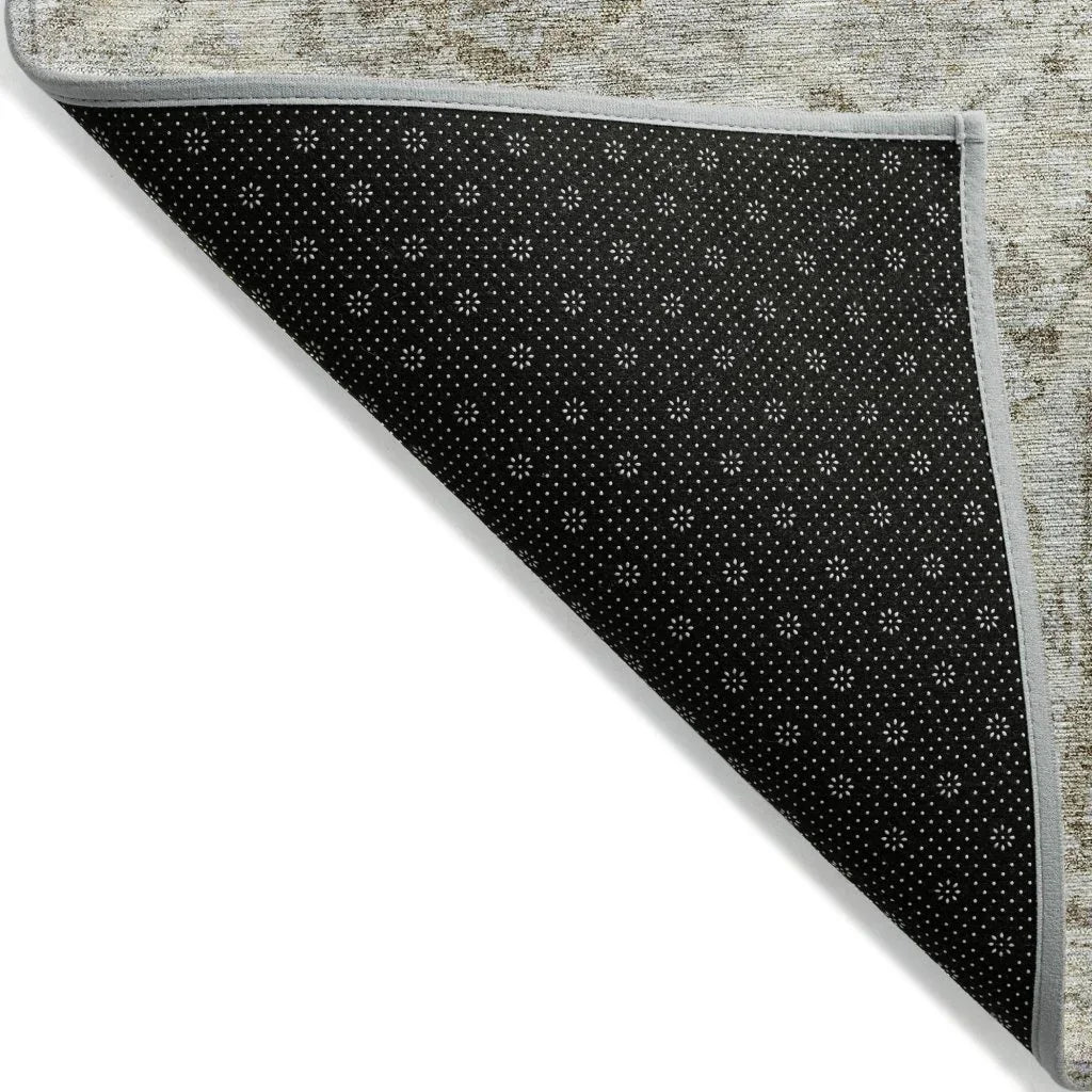 LOOMLAN Rugs Geneva Ivory Washable Indoor-Outdoor Rug