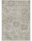 LOOMLAN Rugs Geneva Ivory Washable Indoor-Outdoor Rug