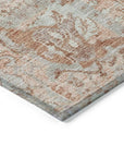 LOOMLAN Rugs Geneva Orange Washable Indoor-Outdoor Rug