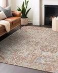 LOOMLAN Rugs Geneva Orange Washable Indoor-Outdoor Rug