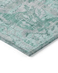 LOOMLAN Rugs Geneva Teal Washable Indoor-Outdoor Rug