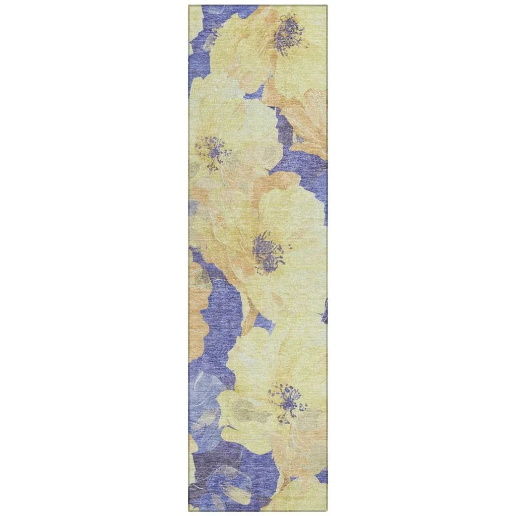 LOOMLAN Rugs Glamore Gold Washable Indoor-Outdoor Rug