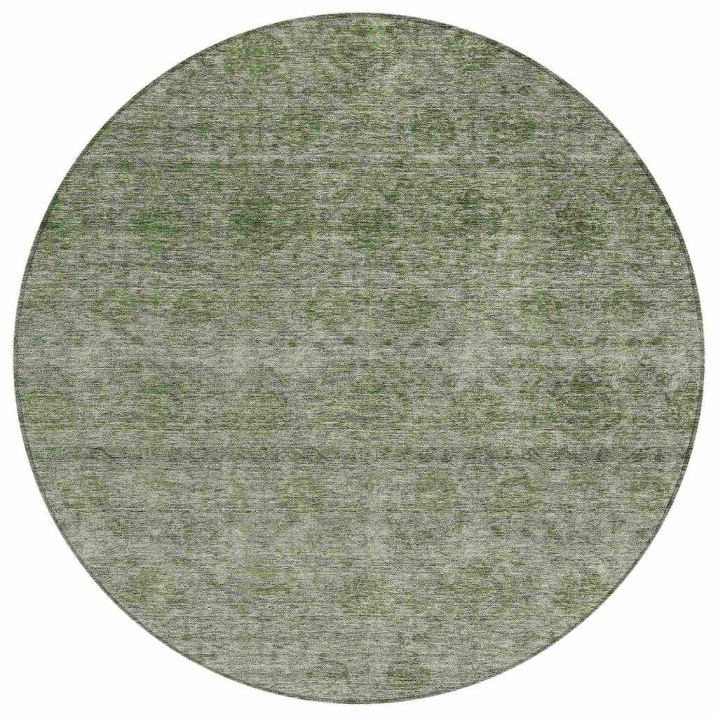 LOOMLAN Rugs Glenra Green Washable Indoor-Outdoor Rug