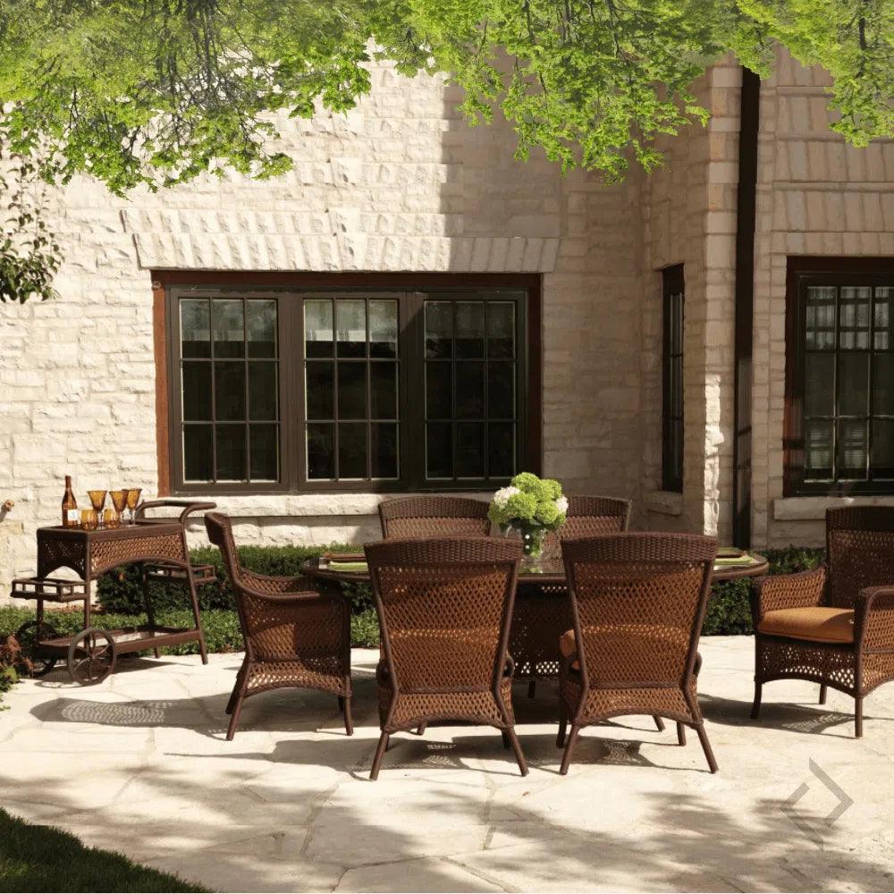 Lloyd Flanders Grand Traverse Outdoor Dining Armchair Sunbrella