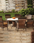 Lloyd Flanders Grand Traverse Outdoor Dining Armchair Sunbrella