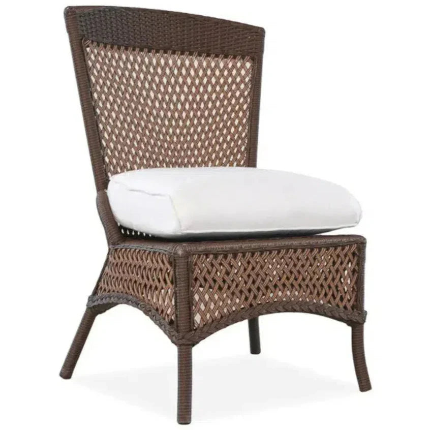 Lloyd Flanders Grand Traverse Patio Dining Chair Sunbrella Cushions