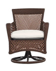 Lloyd Flanders Grand Traverse Swivel Dining Armchair Sunbrella