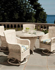 Lloyd Flanders Grand Traverse Swivel Dining Armchair Sunbrella
