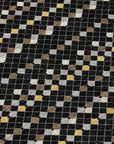 LOOMLAN Rugs Gridora Black Washable Indoor-Outdoor Rug