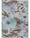 LOOMLAN Rugs Handetta Brown Washable Indoor-Outdoor Rug