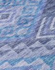 LOOMLAN Rugs Harmony Blue Washable Indoor-Outdoor Rug