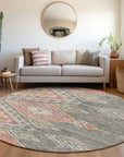 LOOMLAN Rugs Harmony Gray Washable Indoor-Outdoor Rug