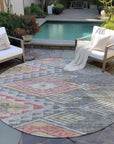 LOOMLAN Rugs Harmony Gray Washable Indoor-Outdoor Rug