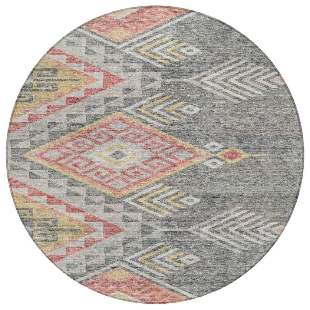 LOOMLAN Rugs Harmony Gray Washable Indoor-Outdoor Rug